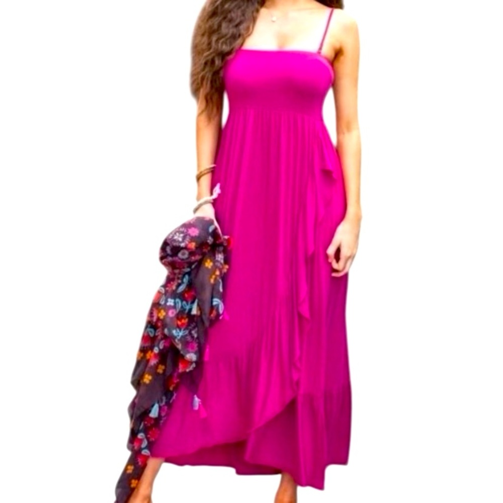 Grace & Lace Fuchsia Maxi Dress NWT